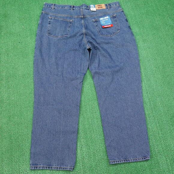 NWT FULL BLUE REGULAR FIT DENIM BLUE JEANS MENS SIZE 44X40 NEW! - Picture 4 of 8